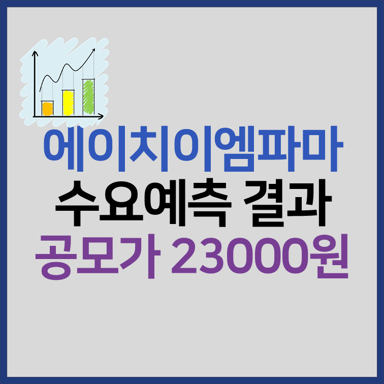 에이치이엠파마 수요예측 결과 공모가 23000원 상장일