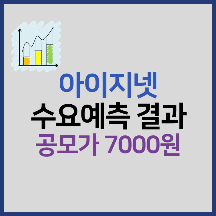 아이지넷 수요예측 결과, 공모주 청약 일정 썸네일