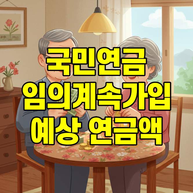 국민연금 임의계속가입 대상자 예상 연금액 썸네일