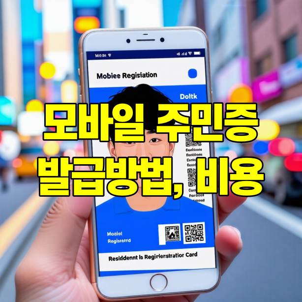 모바일 주민등록증 발급 방법 및 비용 안내 썸네일