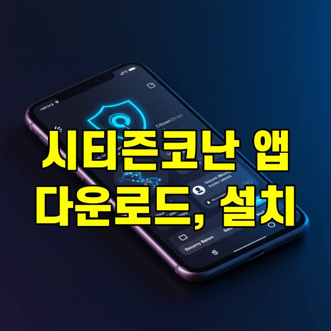 시티즌코난 앱 다운로드 및 설치 스마트폰 보안 강화설치