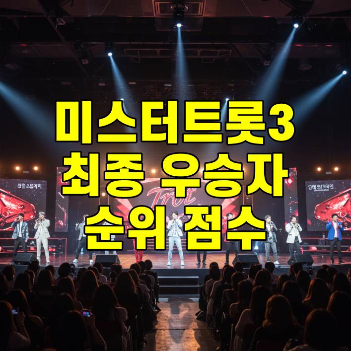 미스터트롯3 최종 우승자 결정 순위 점수 발표 썸네일