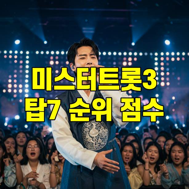 미스터트롯3 탑7 순위 점수 결승전 일정 썸네일