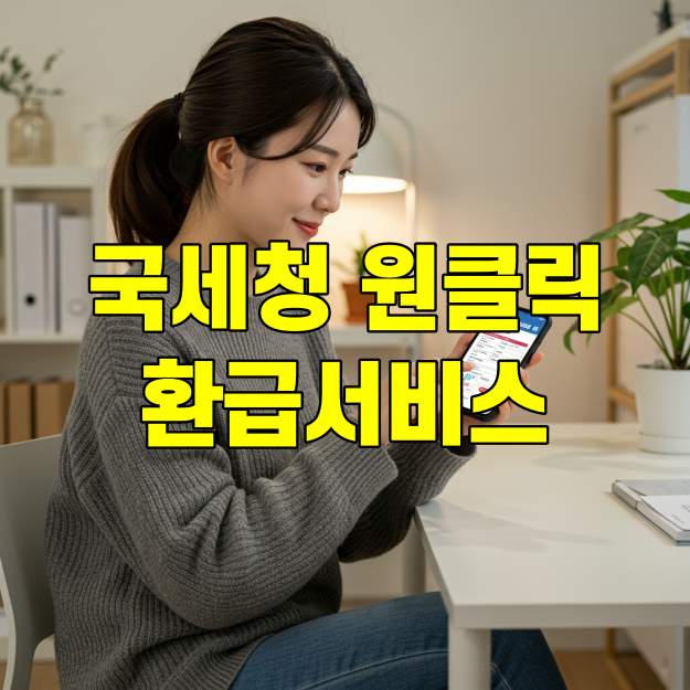 국세청 원클릭환급서비스로 세금 돌려받는 법 썸네일
