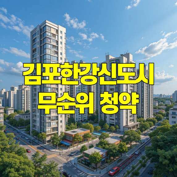 김포한강신도시 무순위 청약 금성백조 구래역 예미지 줍줍 청약 정보 썸네일