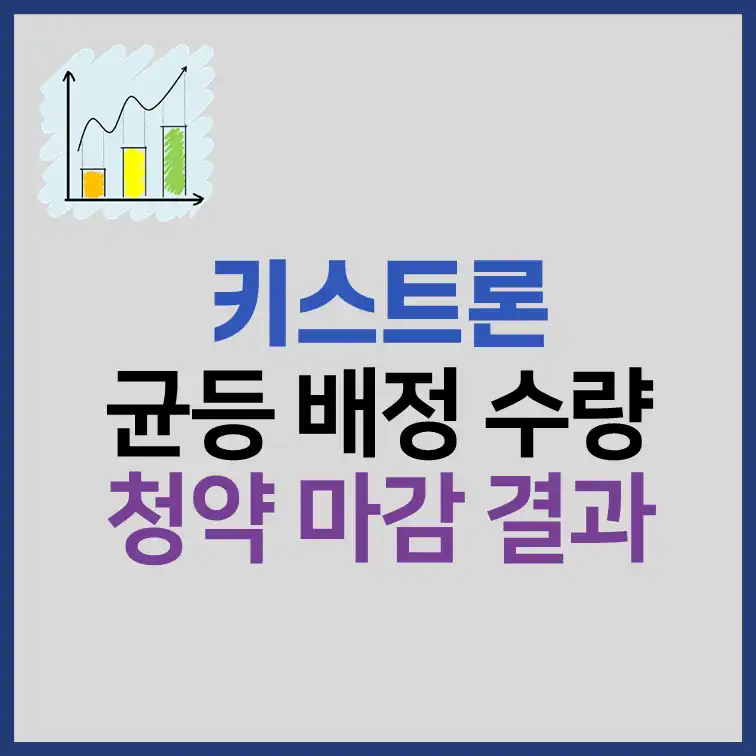 키스트론 균등배정 수량, 비례배정 결과 분석 썸네일