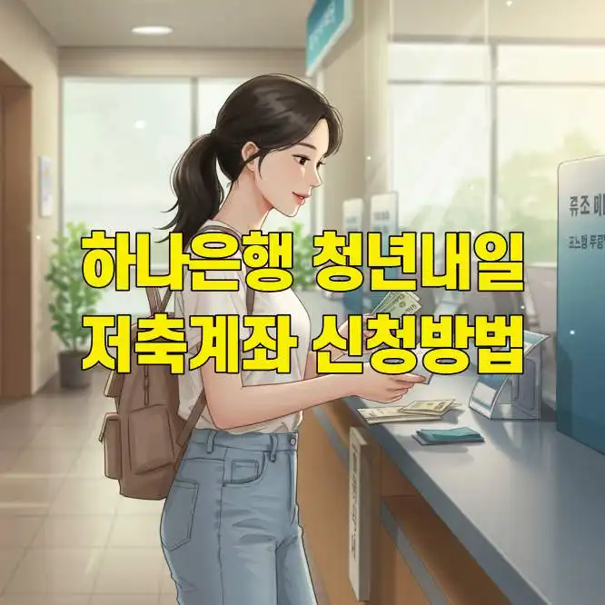 하나은행 청년내일저축계좌 신청방법 금리 우대조건