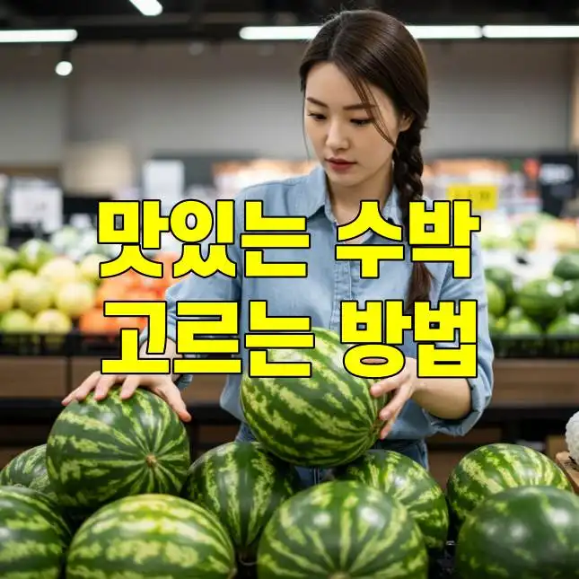 맛있는 수박 고르는 방법 총정리 썸네일