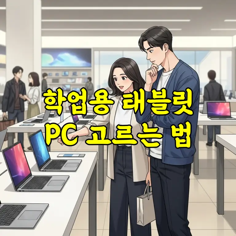 신학기 선물 고민 끝! 학업용 태블릿 PC 고르는 법 표지